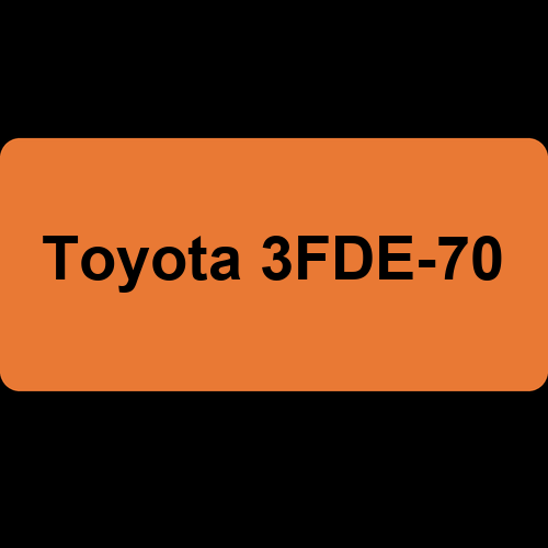 Toyota 3FDE-70